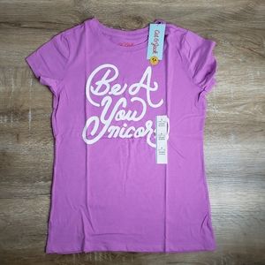Girl's Purple Short Sleeve T-Shirt